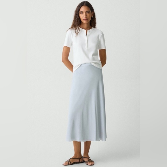 Theory Dresses & Skirts - Theory | Midi Pull-On Skirt in Silk Georgette, Size S, NWT